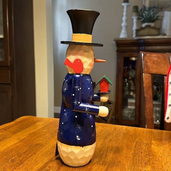 Vtg  Christmas Snowman Nutcracker. 13” high - Picture 2 of 4
